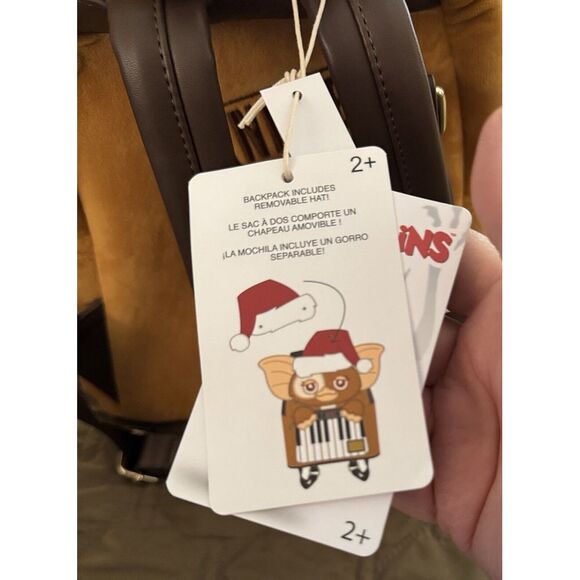 Gremlins Gizmo Santa Cosplay with Removable Hat Mini Backpack NWT‎ - Picture 3 of 13